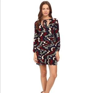 Rachel Pally Kyrie tie neck shift dress M